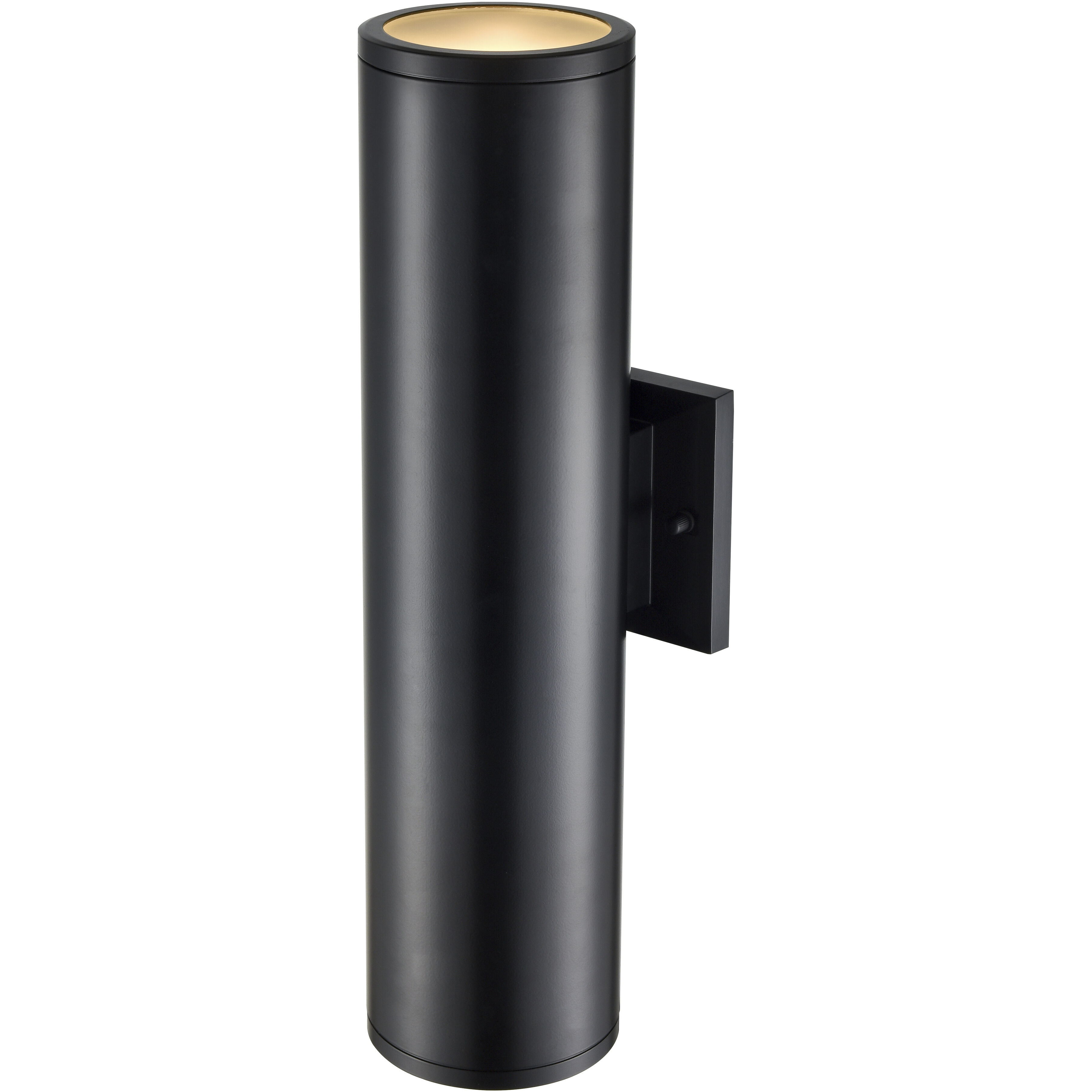 Vegas 2 Light 18 inch Powder Coated Black Outdoor Wall Sconce